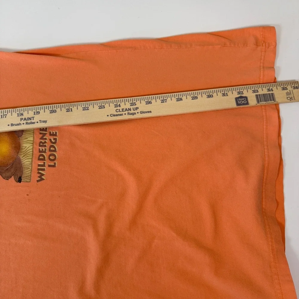 Walt Disney World XL Wilderness Lodge Orange Character Sleep Shirt w Flaws - Picture 7 of 8